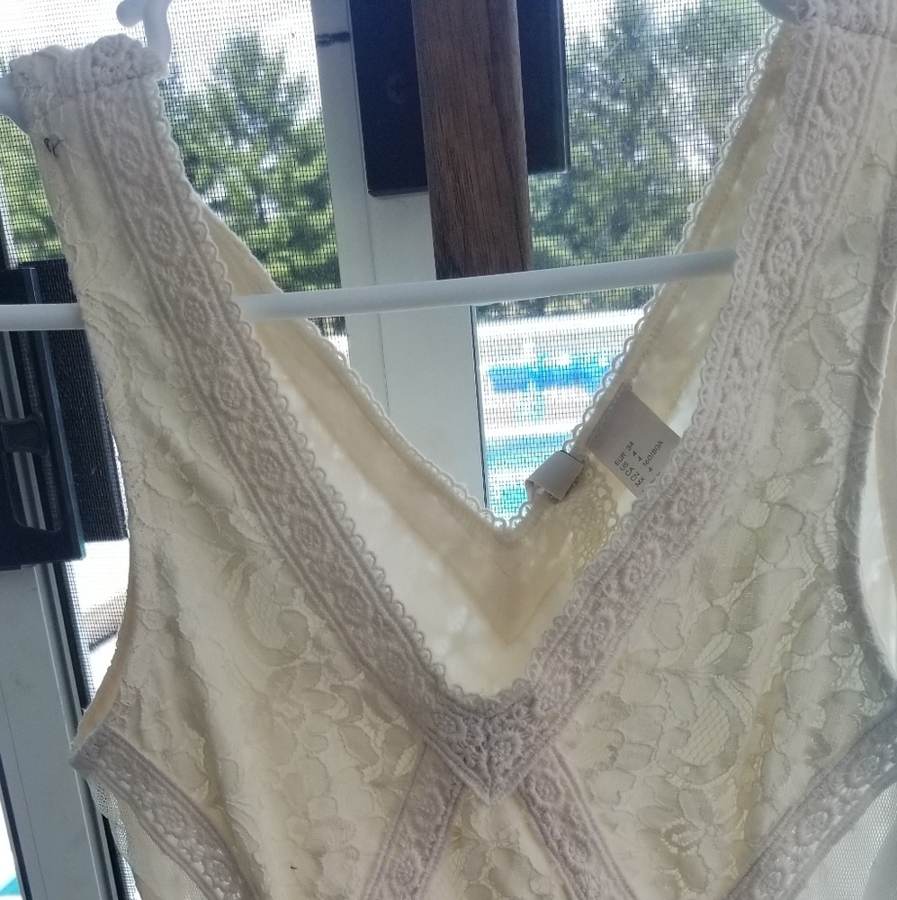 NWT H&M White/Beige dress